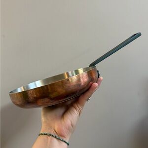 West Elm Market Copper Bottom Pan, Cookware Stovetop Copper Frying Pan Kitchen